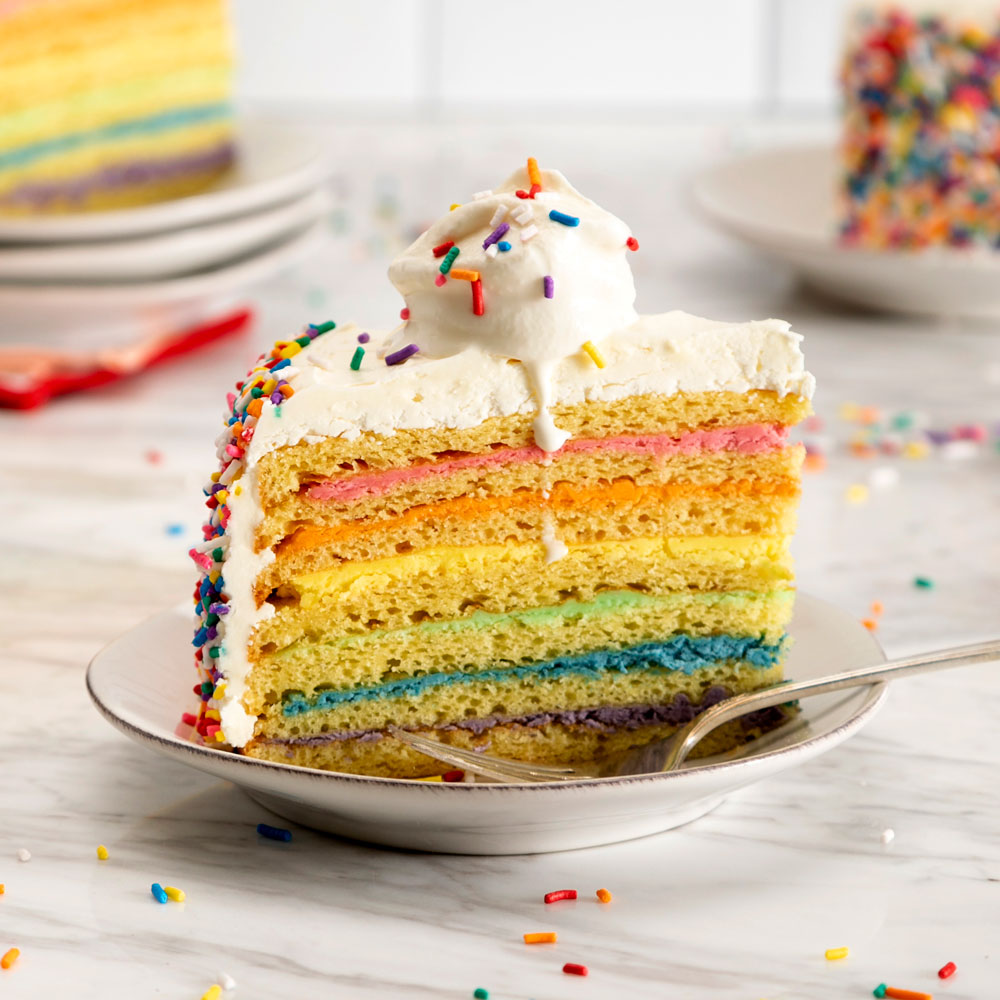 Sprinkle Rainbow Cake