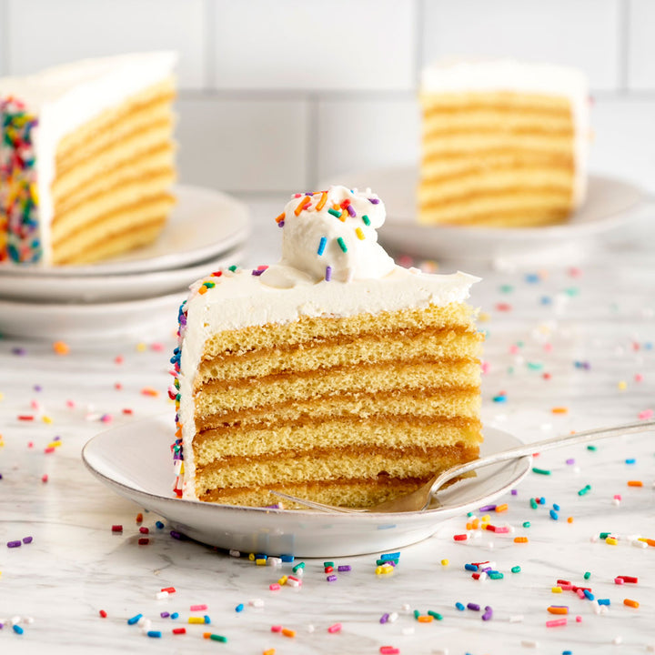 Sprinkle Caramel Cake