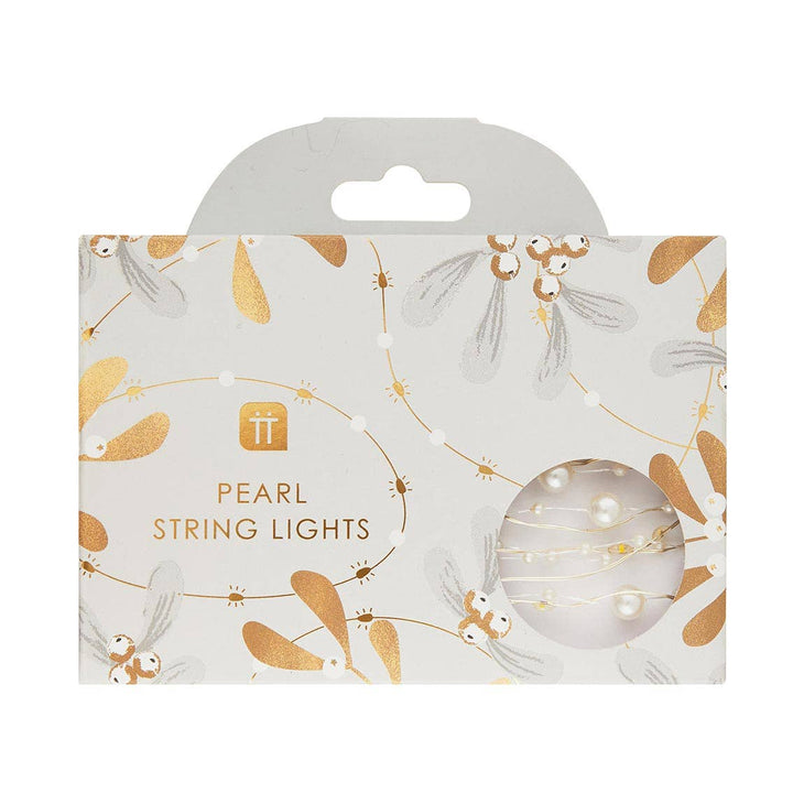 White Bead String Lights | 10ft
