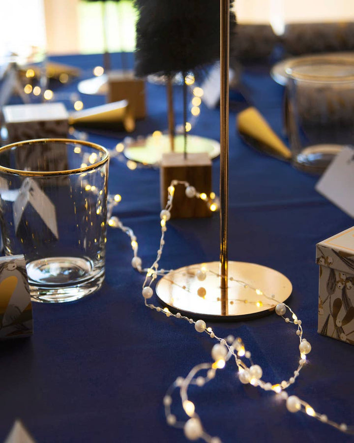 White Bead String Lights | 10ft