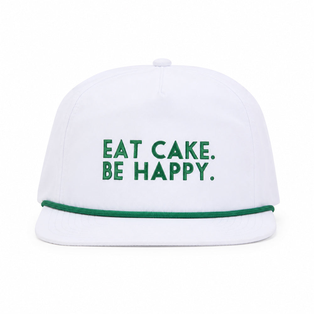Eat Cake. Be Happy. Rope Hat