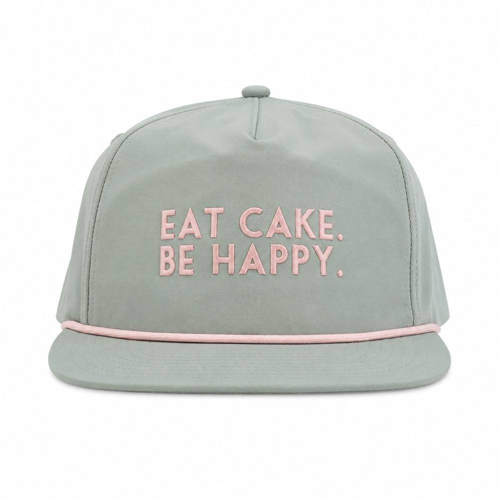 Eat Cake. Be Happy. Rope Hat