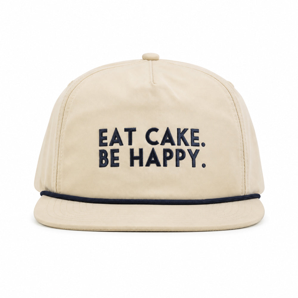 Eat Cake. Be Happy. Rope Hat
