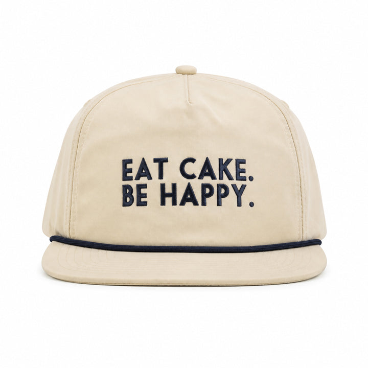 Eat Cake. Be Happy. Rope Hat
