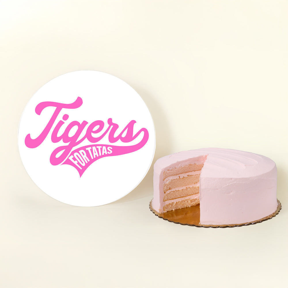 Tigers for Tatas Pink Champagne Cake