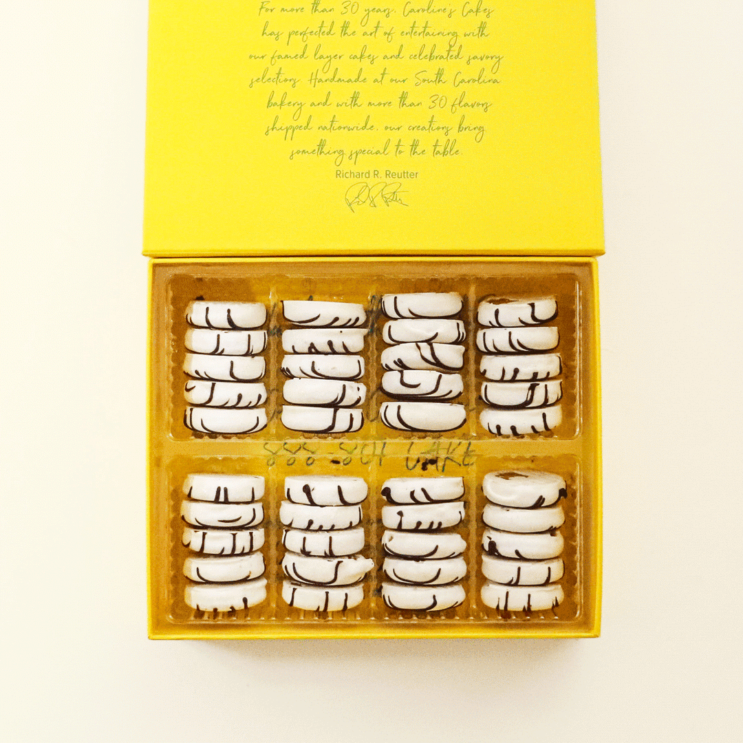 Caramel Cake Bite Box- 40 Pack