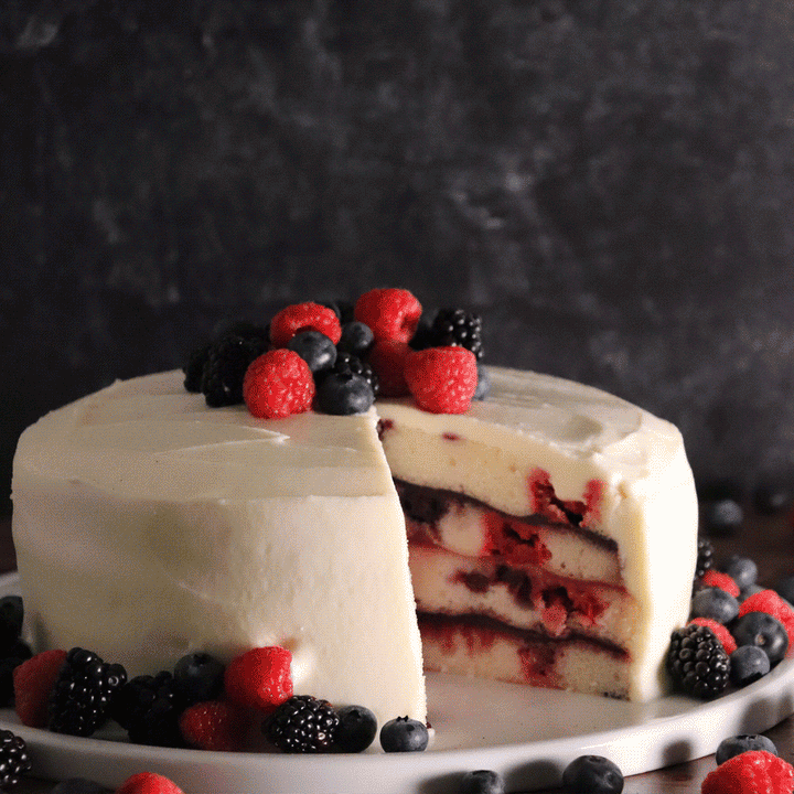 Triple Berry Cake
