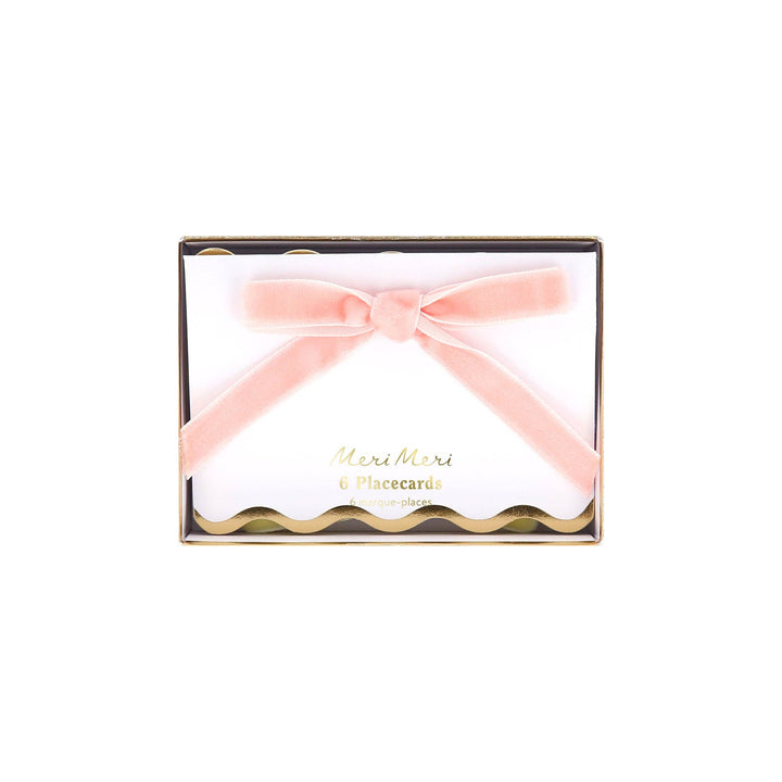 Meri Meri Pastel Velvet Bow Place Cards