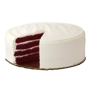 Red Velvet Cake with Cream Cheese Frosting - Cookie Dough and Oven Mitt
