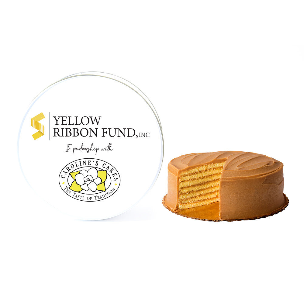 Yellow Ribbon Fund Caramel Cake – Caroline's Cakes